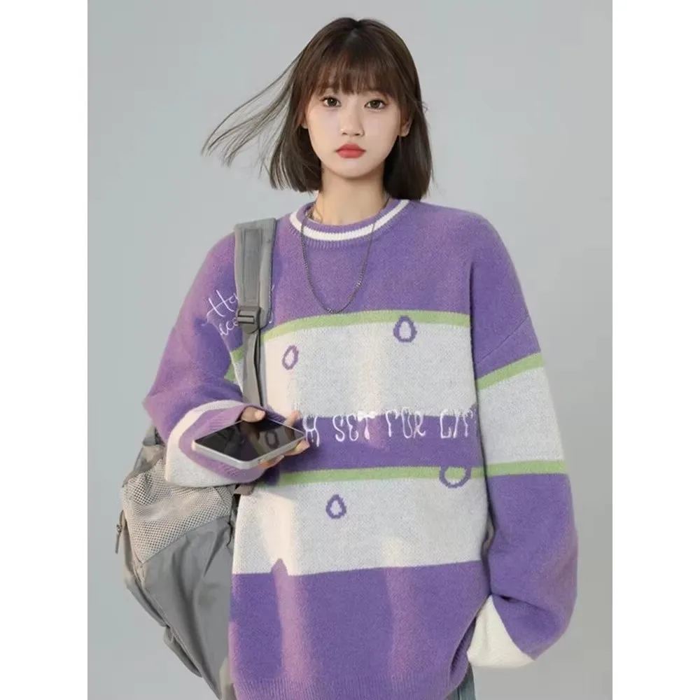 

Новинка 2025 года, трикотаж, мужской и женский зимний повседневный базовый трикотаж, пуловер с круглым вырезом из меха норки, повседневный свитер, топ для пар