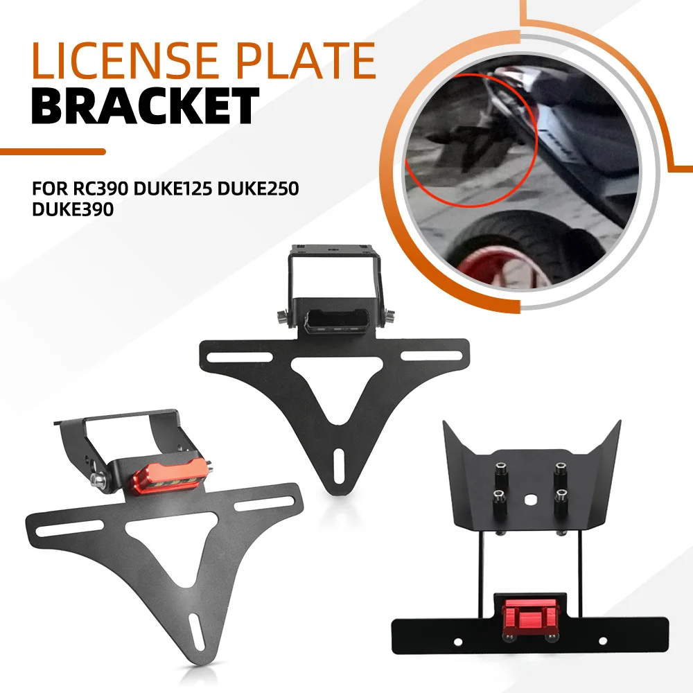 

For RC390 Duke 125 250 390 Motorcycle Rear Tail Tidy Fender Eliminator Kit DUKE125 DUKE250 DUKE390 License Plate Holder