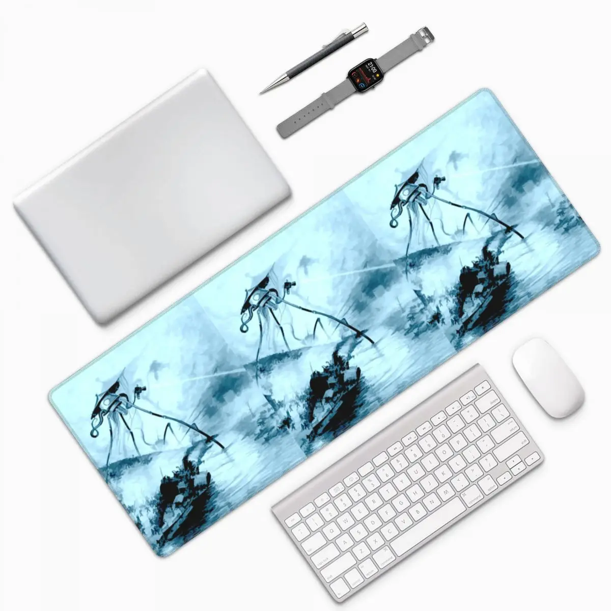War Of The Worlds Tripod Large Mouse Pad Computer Keyboard Mouse Mat Gaming PC Laptop Desk Mat Office Accessories Table Mats