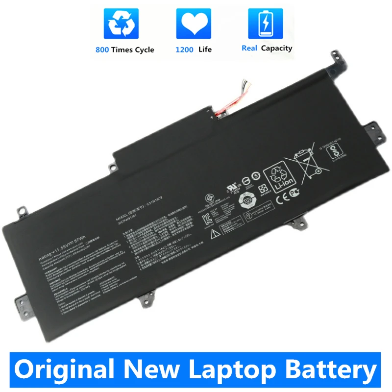 Csmhy-asus zenbook用バッテリー,オリジナル,c31n1602,u3000u,ux330,ux330u,ux330ua,UX330UA-1A,UX330UA-1B,UX330UA-1C,0b200-020900