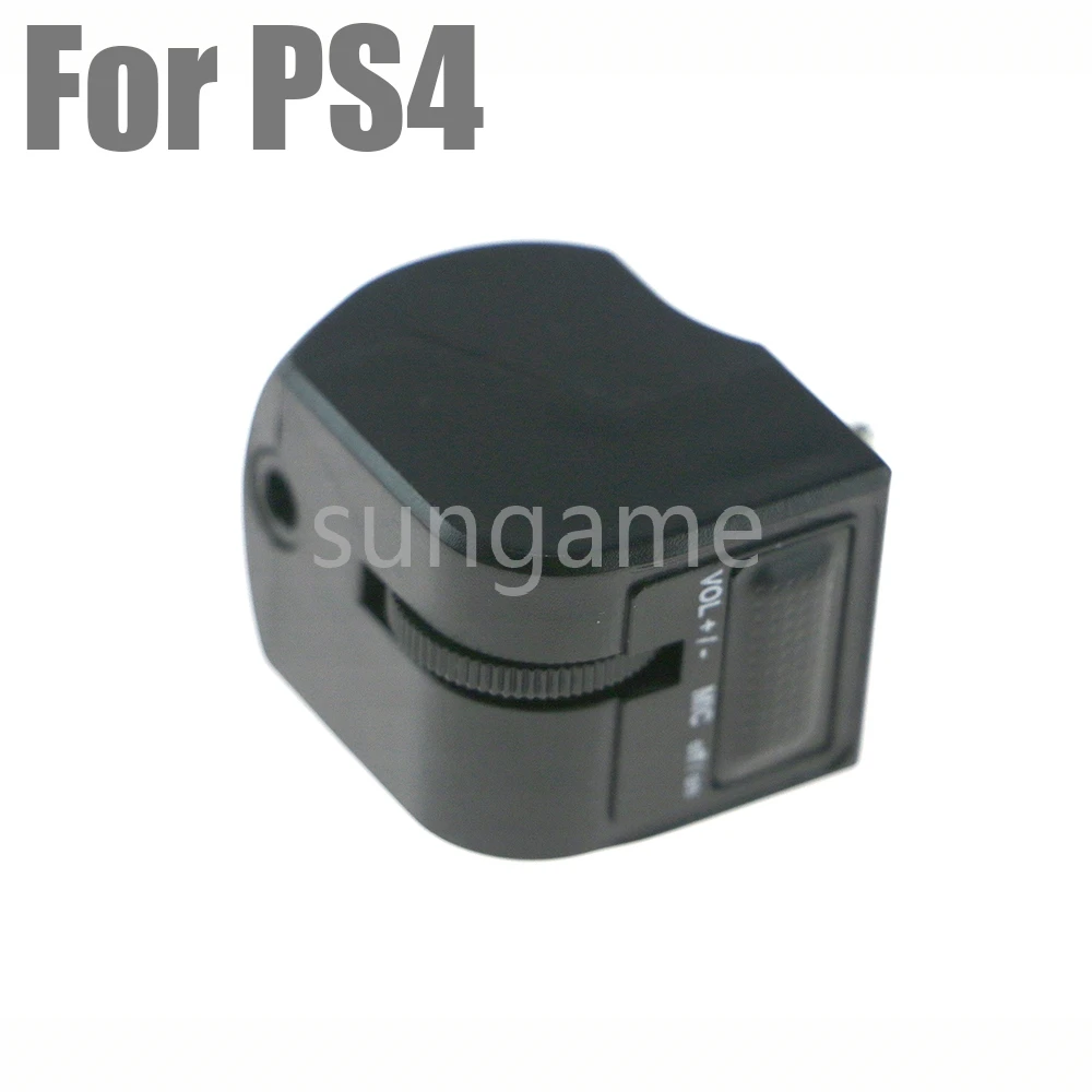 

10 шт. аудиоразъем для PS4, игровой звук, голосовой контроллер, адаптер для гарнитуры с громкостью для PlayStation 4, геймпад, оптовая продажа
