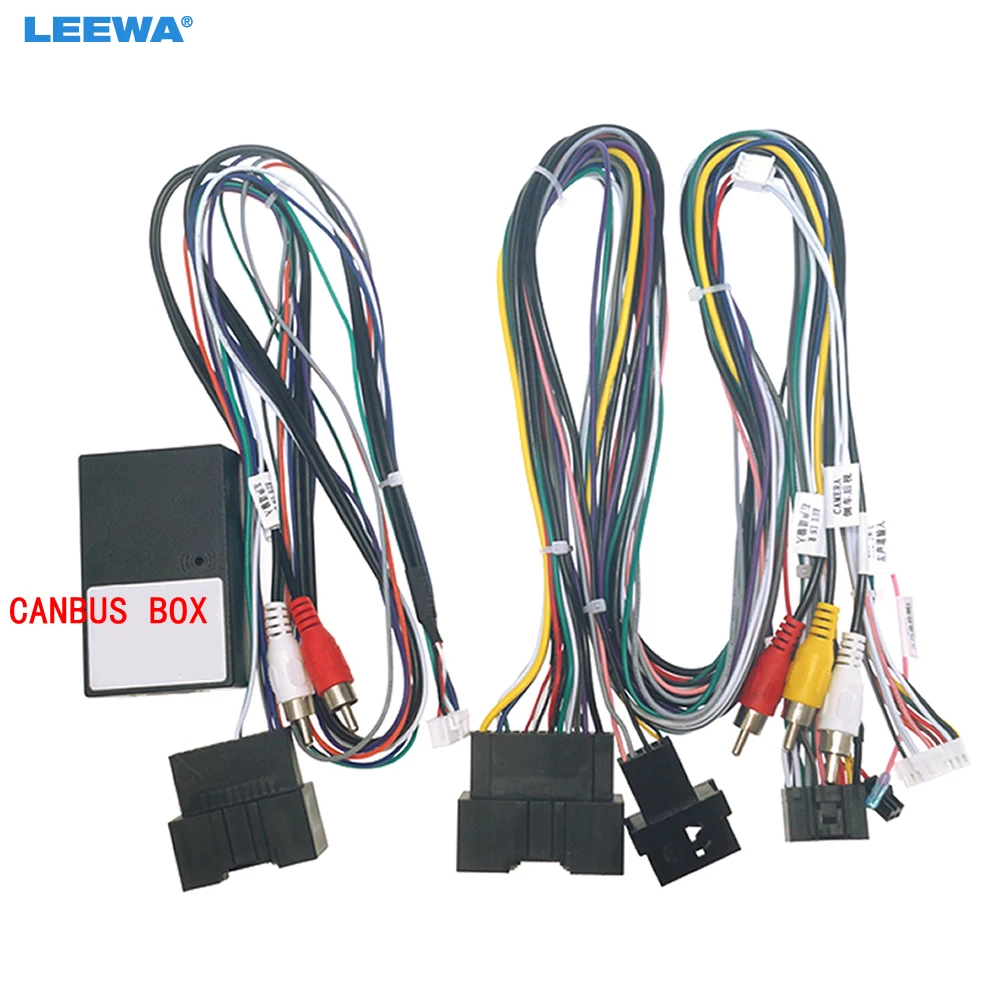 

LEEWA Car Audio 16PIN Android Power Cable Adapter With Canbus Box For Ford Ecosport(13-17)/Escape(13-17) Stereo Wiring Harness