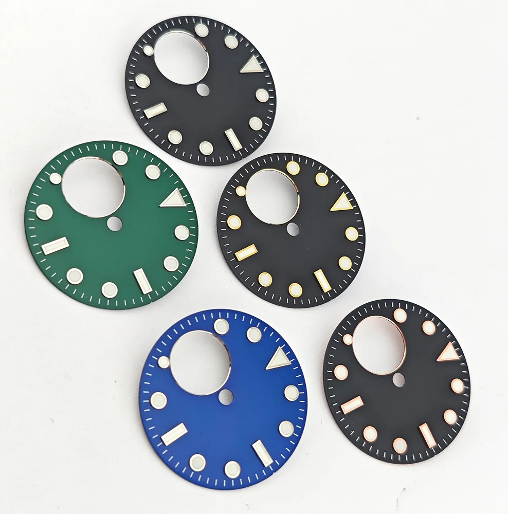Новинка, циферблат для часов 28,5 мм, циферблат для часов NH38, самодельный логотип на заказ, лазерная печать имени/логотипа NH38, циферблат для часов, аксессуары, подходящие для движения NH38