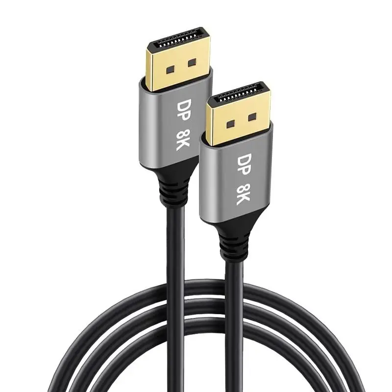 Ultra Slim Thin DisplayPort DP1.4 Cable 8K60Hz 4K144Hz 32Gbps Video Audio Cable for Laptop PC Xbox Series Monitor Game Display