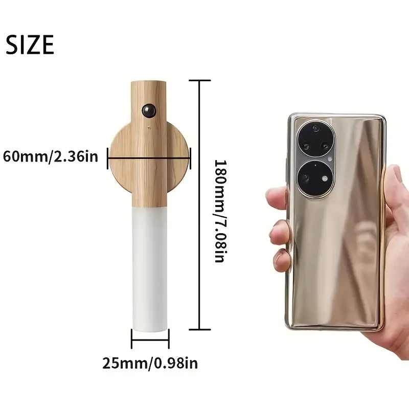 スマートモーションセンサーナイトライト、充電式LEDウォール/キャビネットライト、寝室、キッチン、バスルーム用 - 衝突防止&耐衝撃