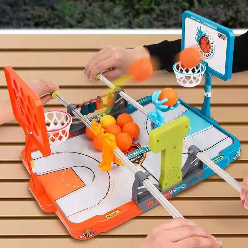 Mini tragbare Kunststoff Finger Basketball Shooting Hoop Party Tor Spiel Indoor Handheld Slam Dunk Tischplatte Sport Set Spielzeug für Kinder