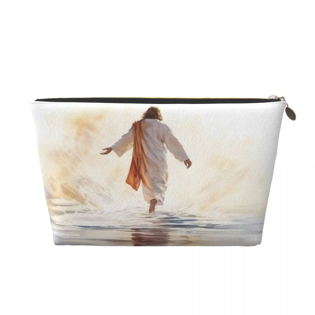 Custom Jesus Christ Cosmetic Bag Women Cute Big Capacity Makeup Case Beauty Storage Toiletry Bags