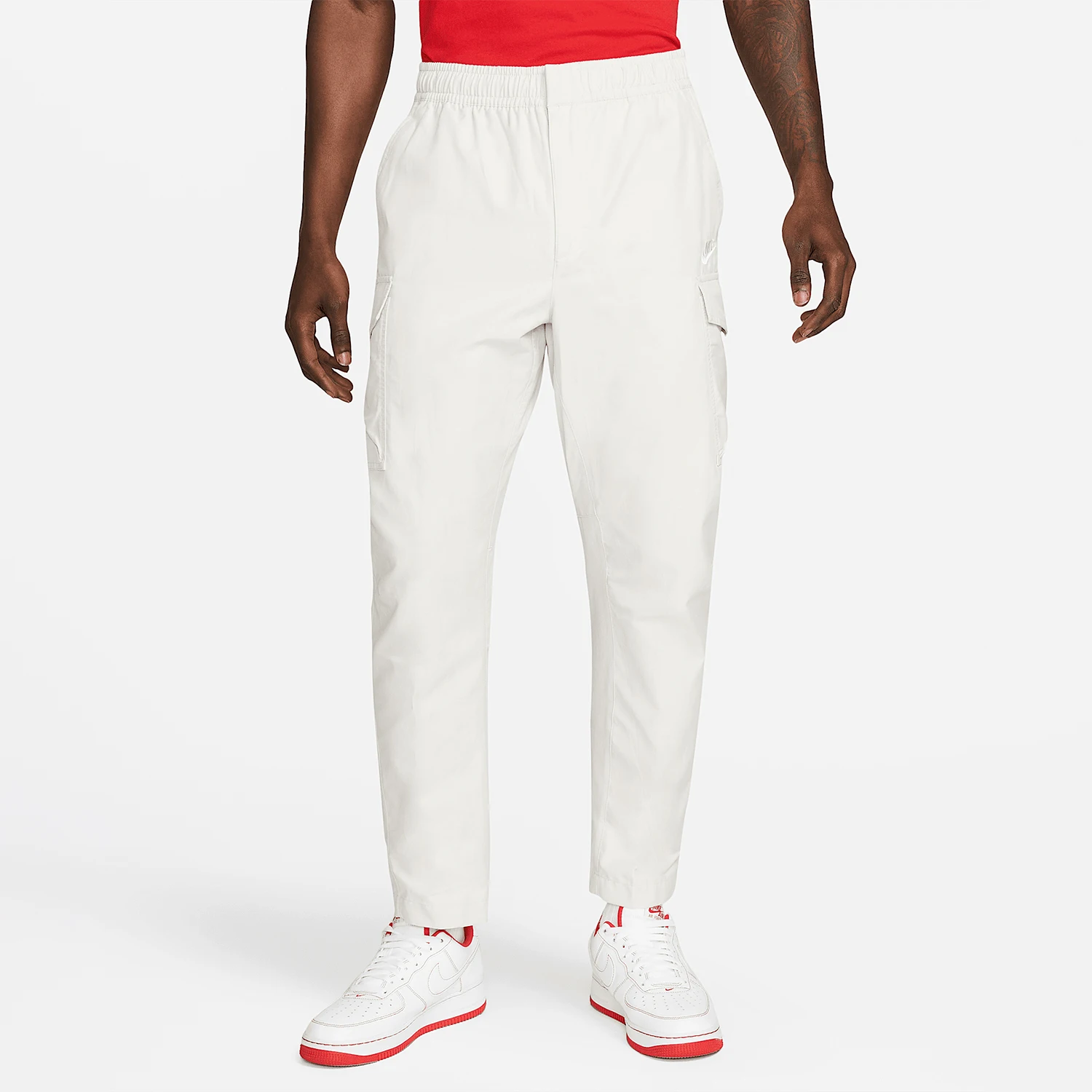 

Официальные классические мужские тканые свободные прямые брюки-карго Nike DD5208-072