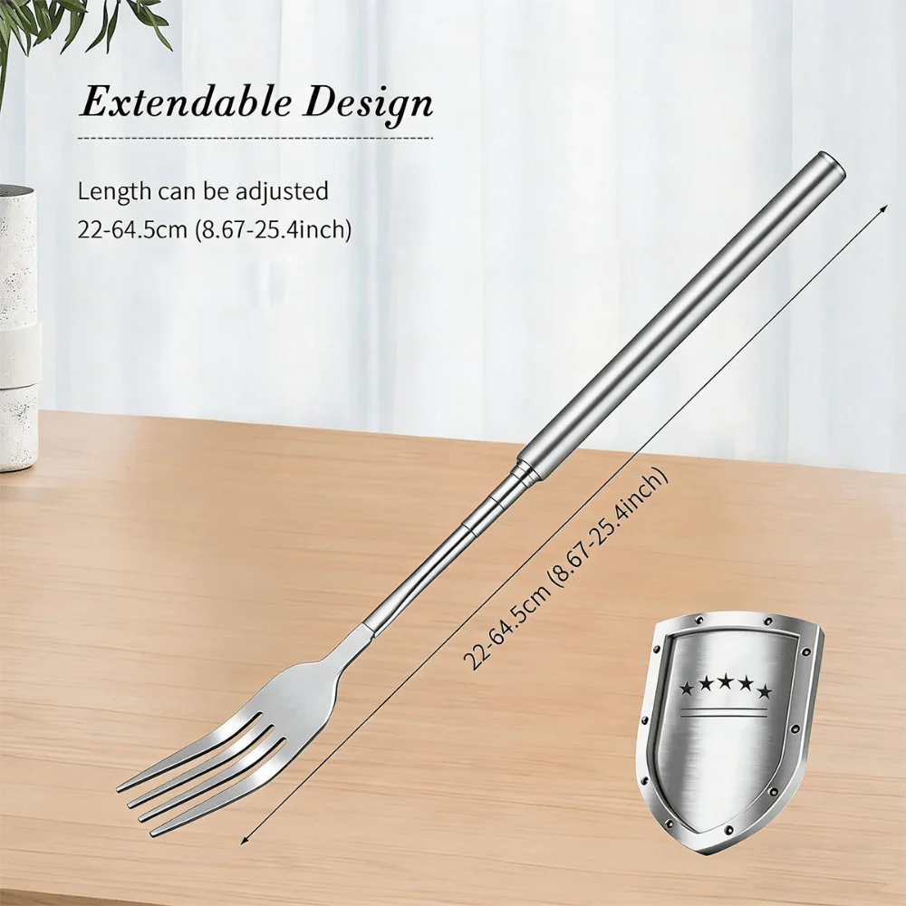 Magic Telescopic Fork with Velvet Pouch | Expands 8.7
