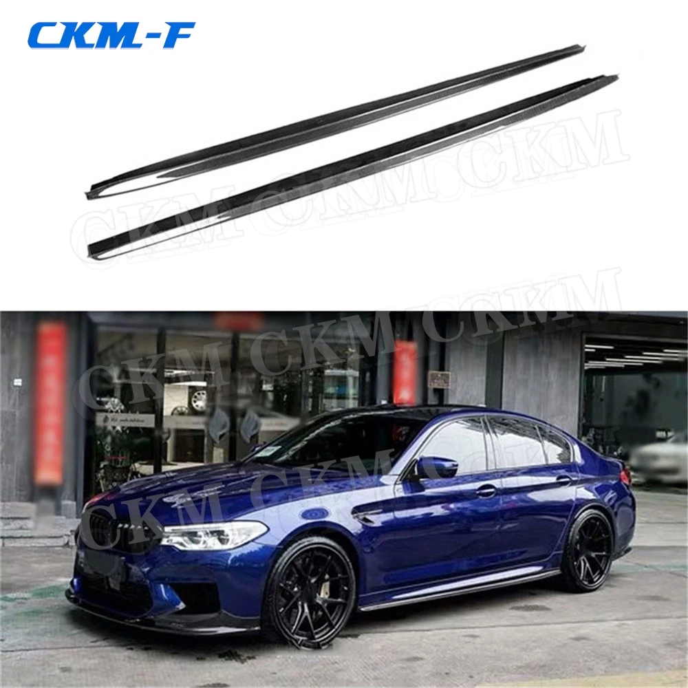

Carbon Fiber Side Skirts For BMW 5 Series F90 M5 G30 M-SPORT 2018 2019 Skid Plate Sill Mouldings Car Styling