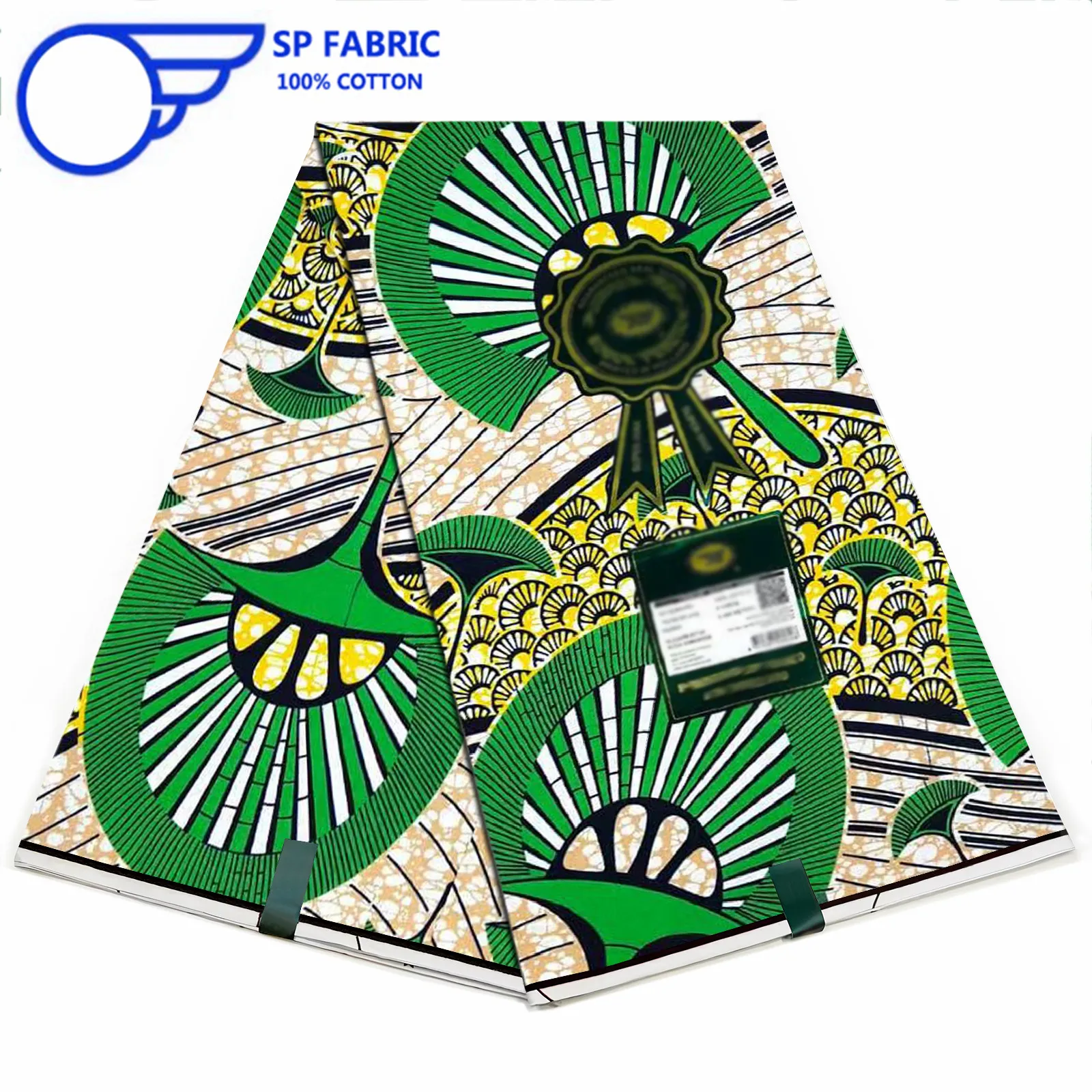 100% tela de algodón con estampado de cera Super Ankara Original de Holanda, 6 yardas, tela Batik africano holandés suave Real para coser LSP-10