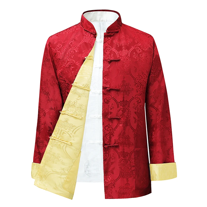double-sided-wear-long-sleeve-men's-jacket-dad-style-tang-suit-spring-autumn-stand-collar-button-up-casual-comfortable-top