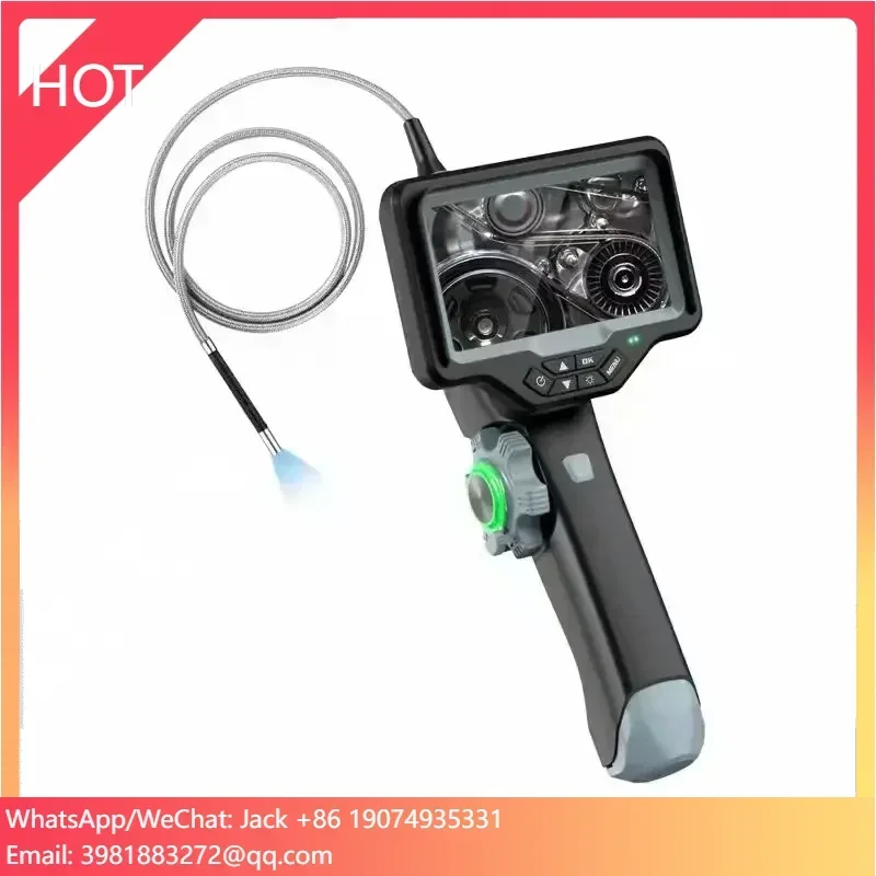 

YKndt SZY401T Portable Handheld HD Inspection Camera Articulating Borescope IP67 Waterproof Industrial Endoscope Borescope