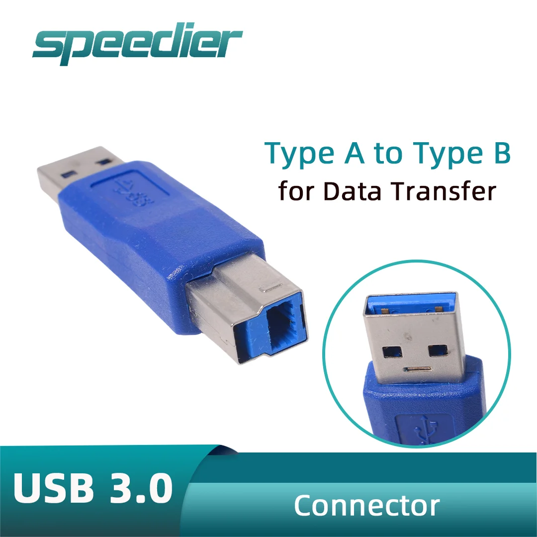 

USB 3.0 Type a Male to Type B Male Plug Adapter Standard Converter AM to BM Connector for Data Transfer