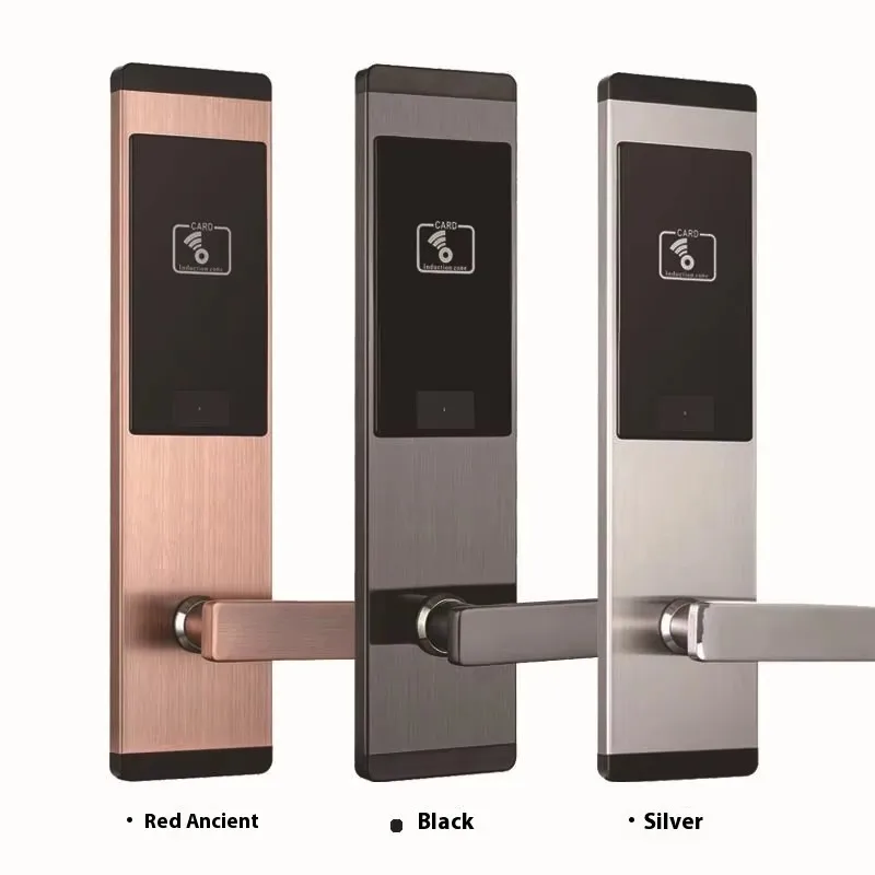 Smart Electronic Sensor Hotel Lock with Card Combination for Apartments Features Wooden Door Cloud Data
