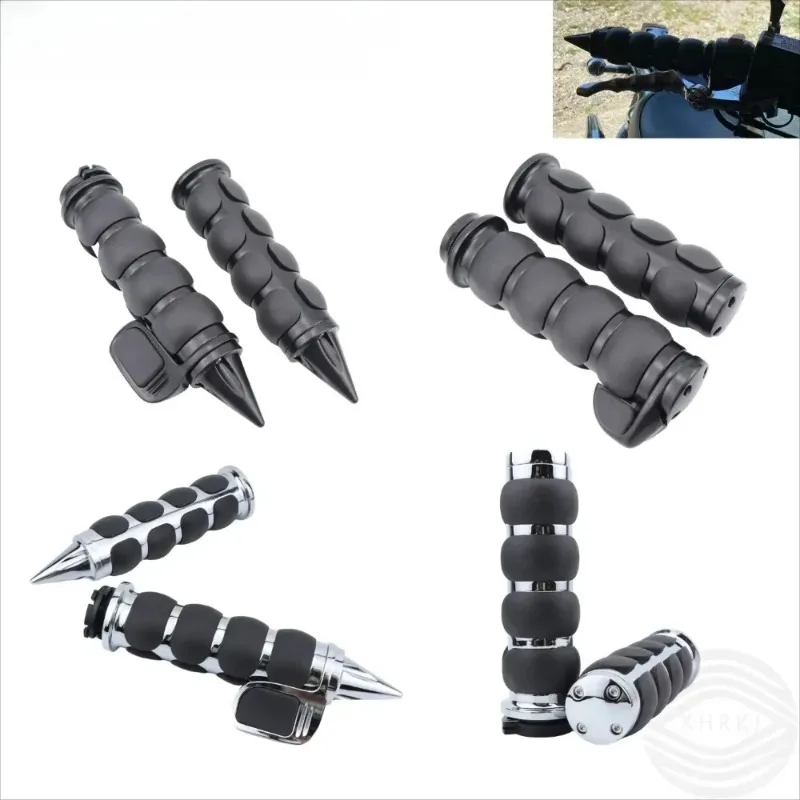 

Lyr Zinc Alloy Motorcycle Handle Grip 22/25MM Driver's Glue Modification Accessories Pointed Design