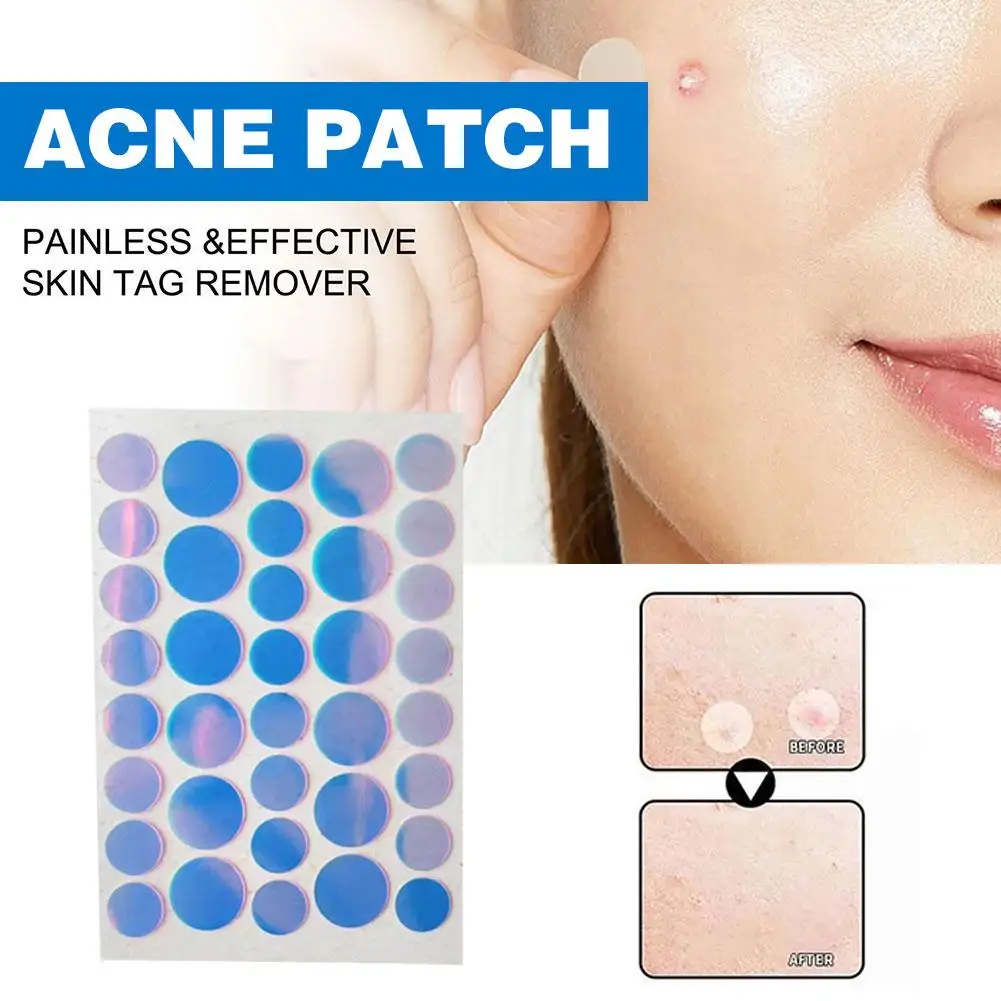 Patchs ronds à boutons hydrocolloïdes haut de gamme, huile de thé salicVAC d'arbre, patch de soin de la peau à l'acide, couverture d'acné sans cruauté, nouveau, V4L0, 36 pièces