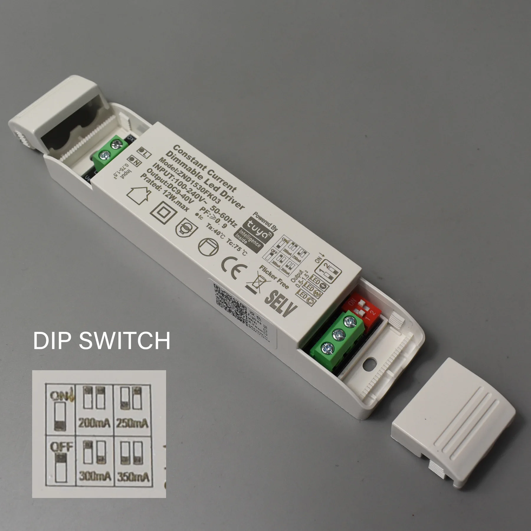 Controle inteligente App para CCT Luz, Dimmable LED Módulos Sala, Sala Sala Sala, início lento, Slim Driver, Zigbee 3.0, 12W, 200mA, 300mA, 350mA,