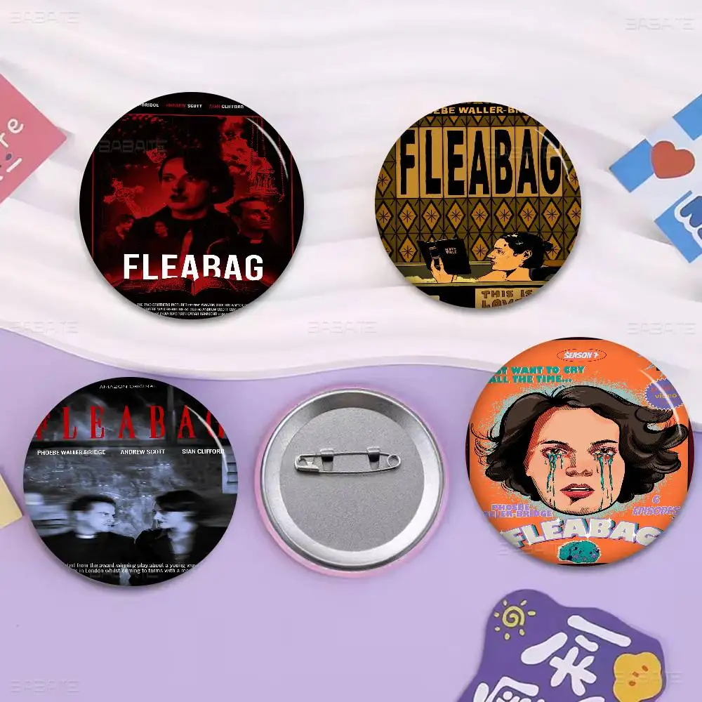 

Classic Tv Show Fleabag Anime Button Pin Handmade Brooch for Clothes Cartoon Badge Backpack Decoration Jewelry Accessories