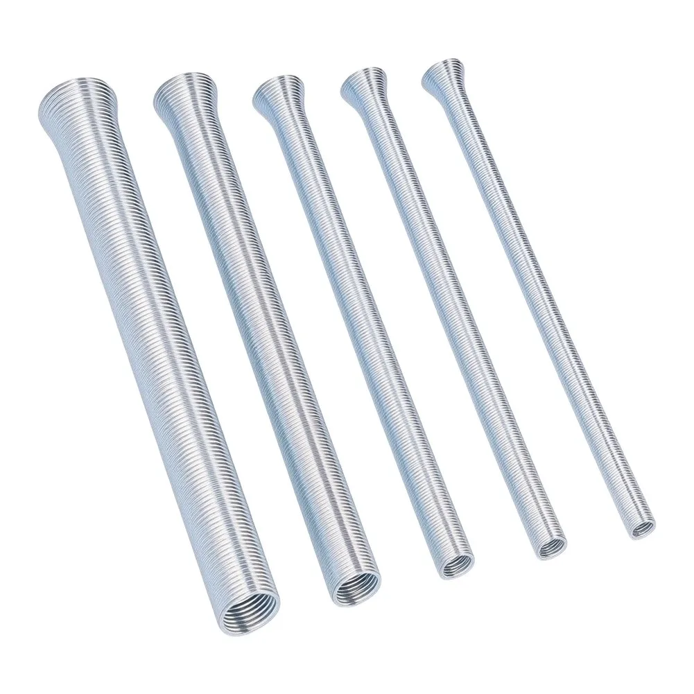 5Pc Pipe Bending Spring Set Spring-Type Tube Bender Spring For 5/8 1/2 3/8 5/16 1/4 Copper Pipe HVAC/Refrigeration Bending Tools