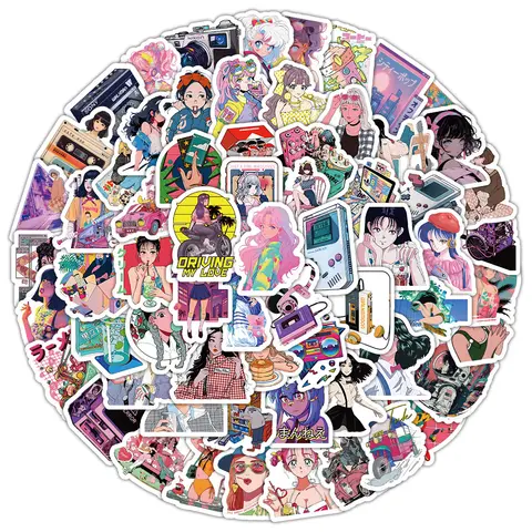 8 best sales anime tjej klistermärken - №6