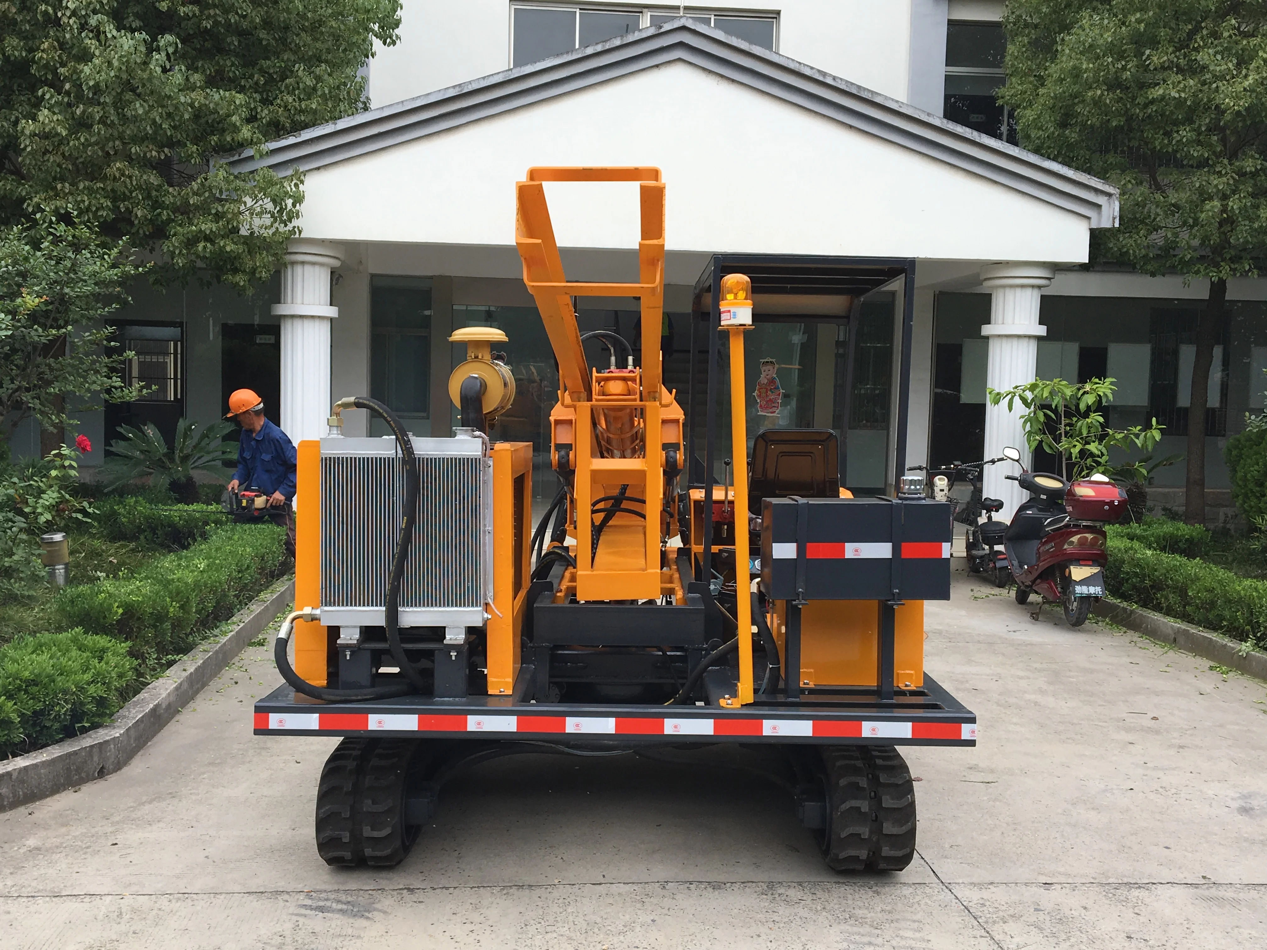 سائق كومة الزاحف الهيدروليكي لتركيب الألواح الشمسية #5