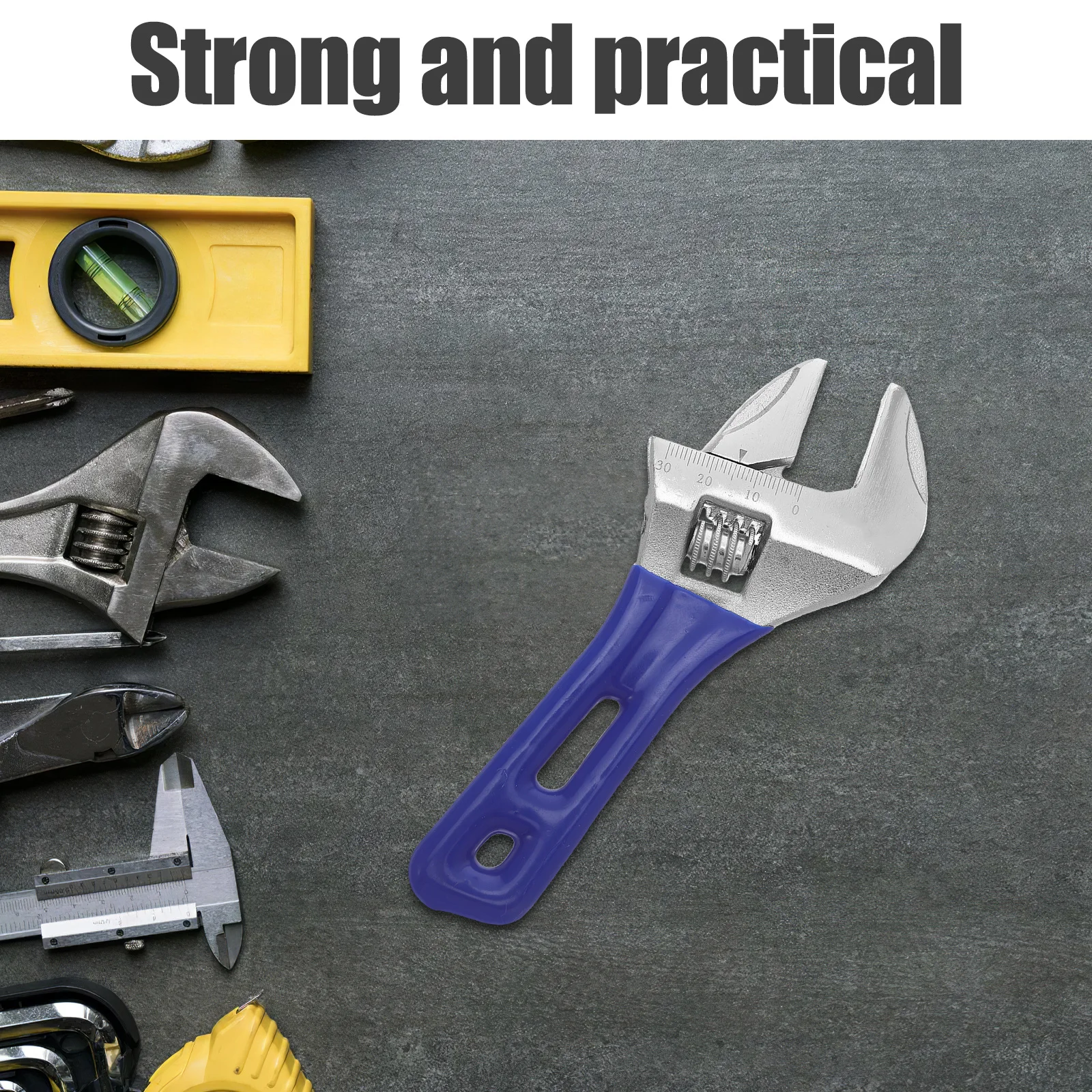 

5-Inch Mini Short Handle Adjustable Wrench Wide Mouth Spanner For Bathroom Sink Repair Plumbing Tool Durable Chrome Vanadium