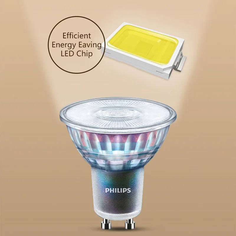 كشاف كلاسيكي LED GU10 PAR16 من فيليبس أساسي 4.6 وات (= 50 وات هالوجين) 220-240 فولت 36 ° مصابيح LED بيضاء اللون #3