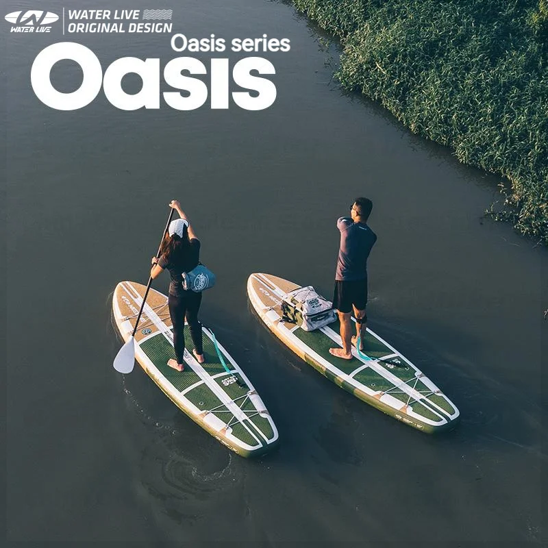 

WATER LIVE Oasis Series 10'5 дюймов Sup Board с двойной подушкой безопасности, дизайн надувной доски для серфинга для взрослых, стоячий стиль, противоскользящая доска Sup