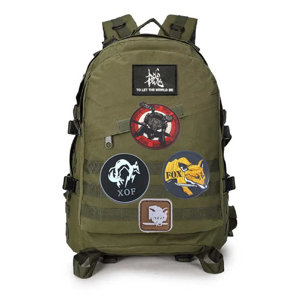 Outdoor Bag Accessories Badge Metal Gear FOX Dragon Spy MILITAIRES Army Without Borders Magic Armband with Backpack Patches 3