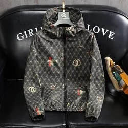 2024 Autumn Winter New Men Women Jacket Zipper Hooded Hoodie Fashion Luxury Casual Coat Outdoor Sportswear Windproof Waterproof