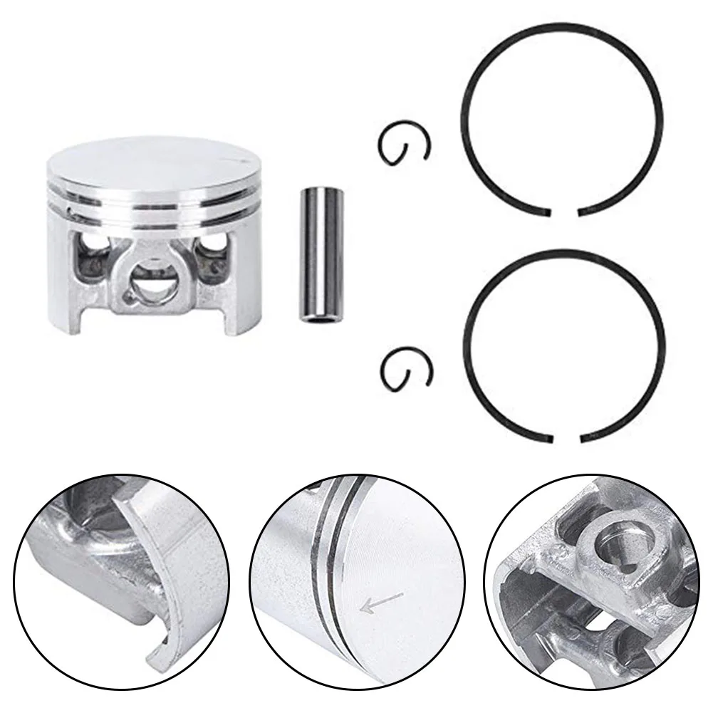 MS260 Piston Kit 44mm Piston Kit Chainsaw Applications Compression Efficiency Easy Installation Enhanced Performance