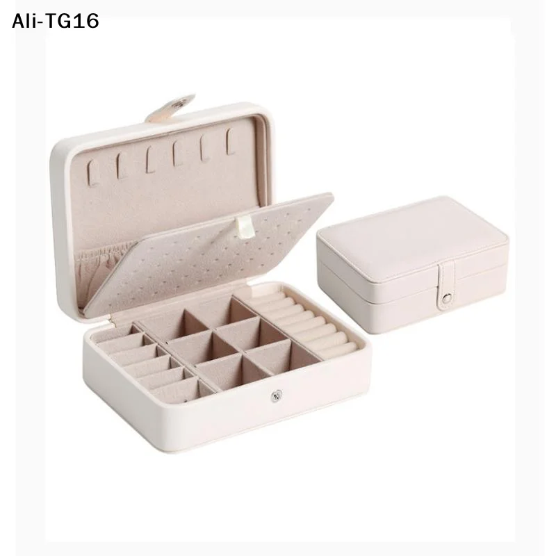 

Портативный органайзер для украшений, футляр для хранения серег и колец, из искусственной кожи, модный, большой вместимости, для женщин, для путешествий