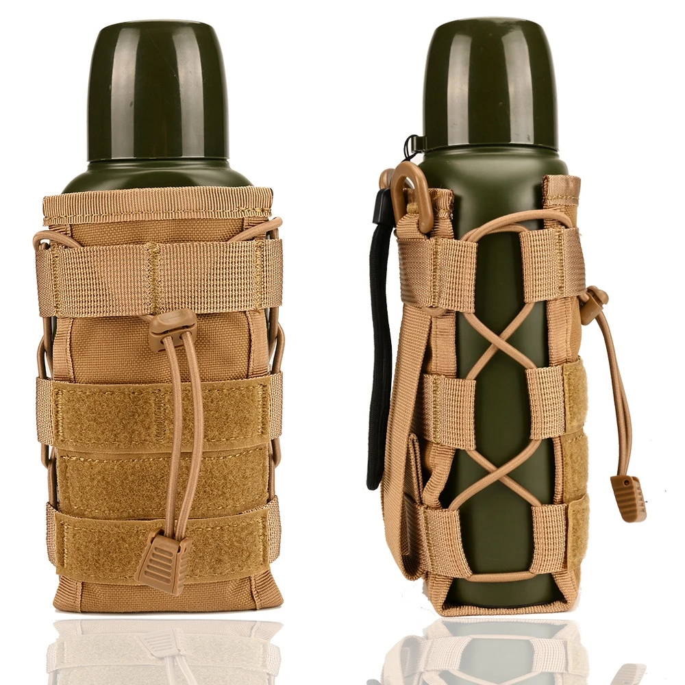 กระเป๋าใส่ขวดน้ำแบบยุทธวิธี ปรับได้ น้ำหนักเบา พร้อมสายสะพายสำหรับพกพาและอุปกรณ์