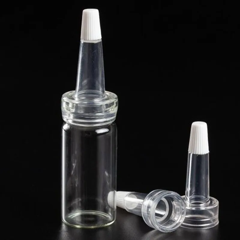 13mm 20mmClear White Tip Rubber Lid Glow Ampoule Serum Cap Transparent Silicone Straw Dropper tip For Korean Cosmetics Stayve