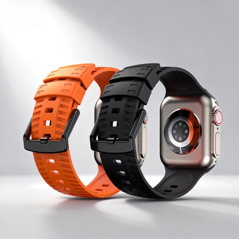 Reifen-Silikonband für Apple Watch Ultra 2 49 mm, Armband 46 42 41 45 40 44 38 mm, Sportarmband für iWatch Serie 10 9 8 7 6 SE 5 4