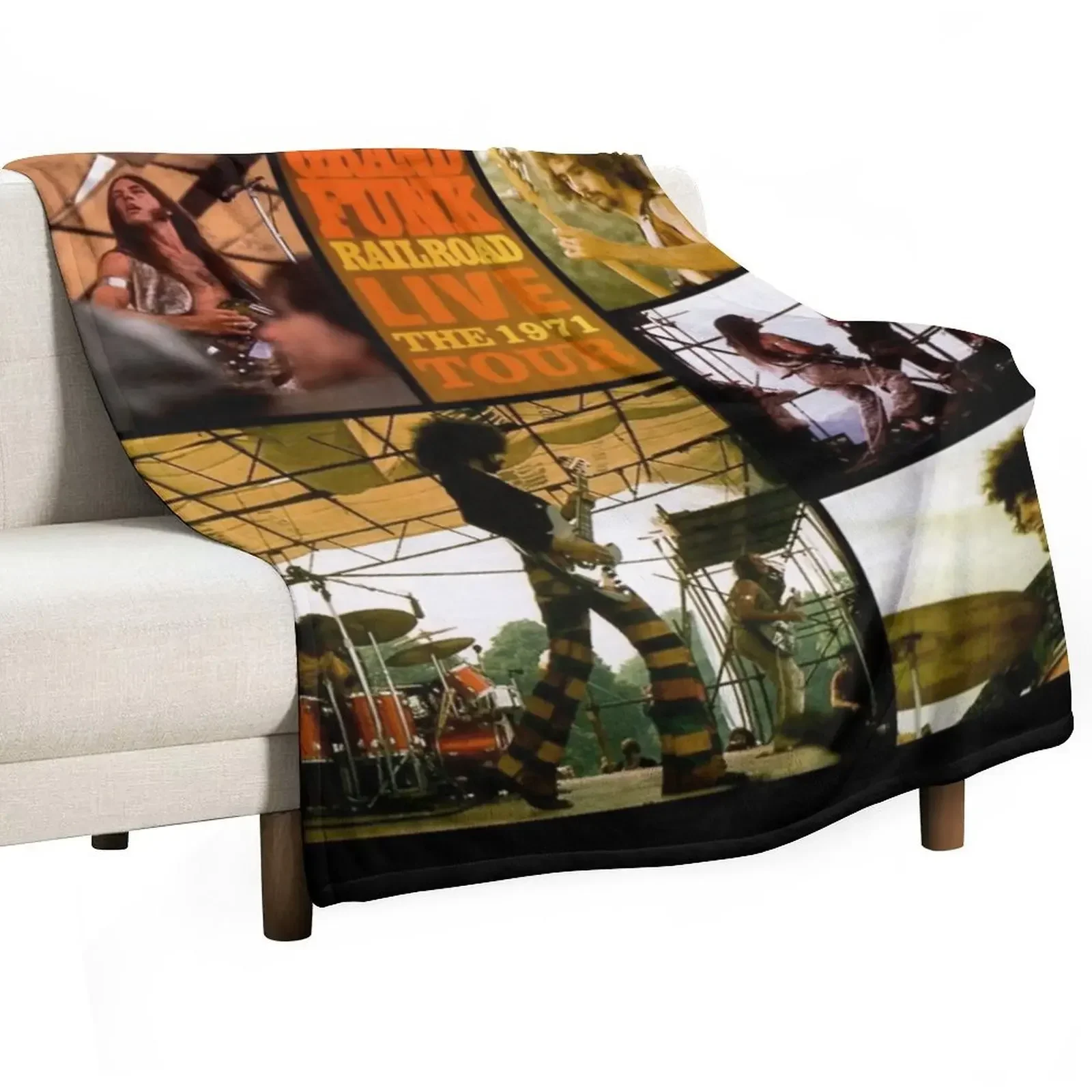 Grand Funk Railroad live the 1971 tour Throw Blanket Warm Comfortable Blanket for Office Napping