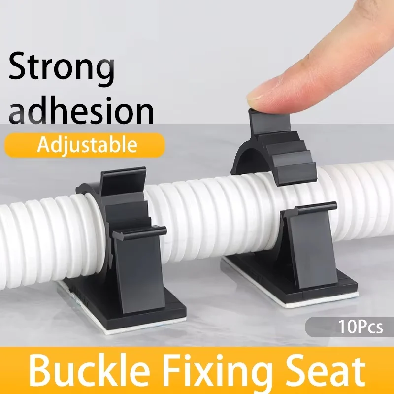 

10 шт. регулируемый самоклеящийся USB-кабель-органайзер, зажимы для проводов, крепления для зажимов, зажим-органайзер, настольный держатель для шнура кабеля