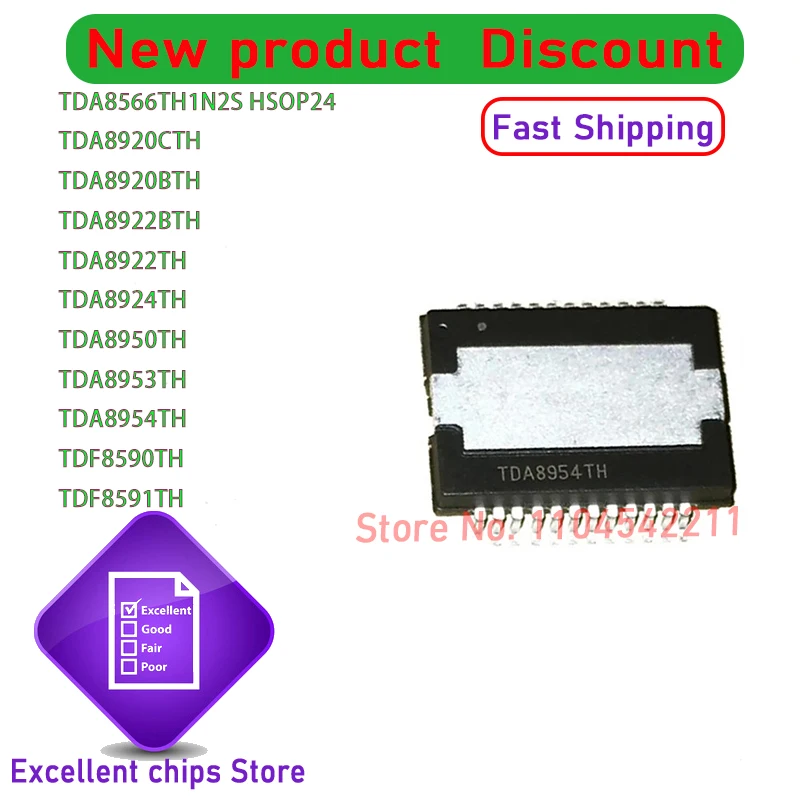 1 unids/lote TDA8954TH TDA8954TH/N1 HSOP24 100% nuevo stock original