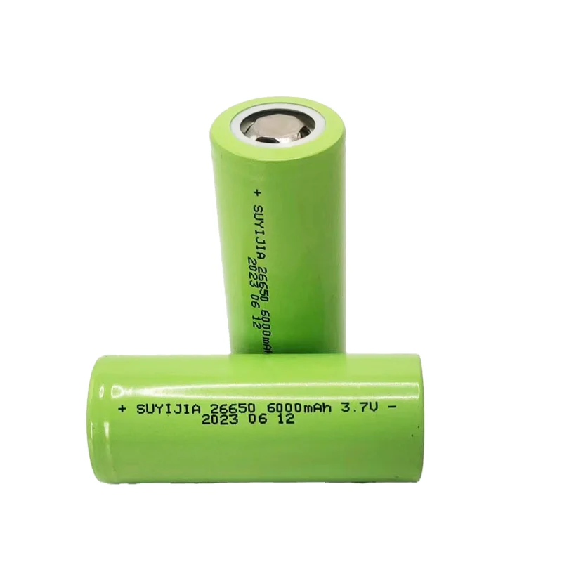 26650 Lithium-ion Rechargeable Battery 40A Discharge  3.7V 6000mAh Large Capacity Suitable for LED Flashlight Power Tool Battery