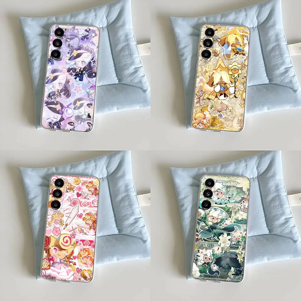 

C-Cookie Run K-KingdomS Phone Case For Samsung S30,23,21,22,20, FE lite,S10,9,8,7 PIus Note20ultra Transparent