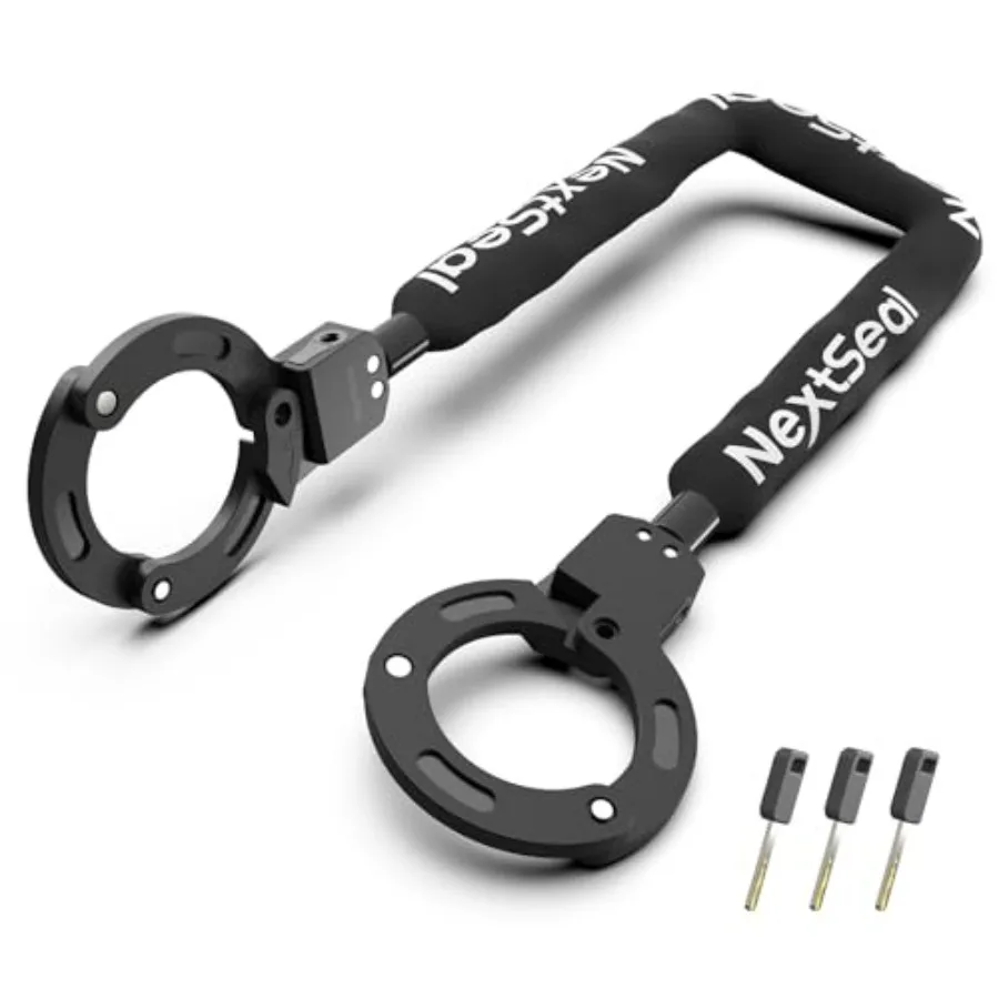 

Electric Scooter Lock High Security Keyless Lock 35.5inch Anti Theft Bike Chain Lock with Key Bicycle Accessories for Scooters