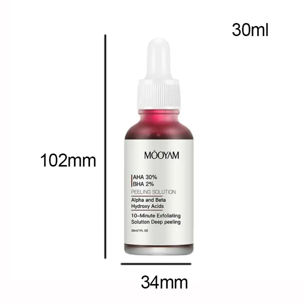 Skin Care AHA Hydroxy Acid Facial Essence Moisture Replenishment Firming Whitening Serum Mild 30ml Brightening Essence