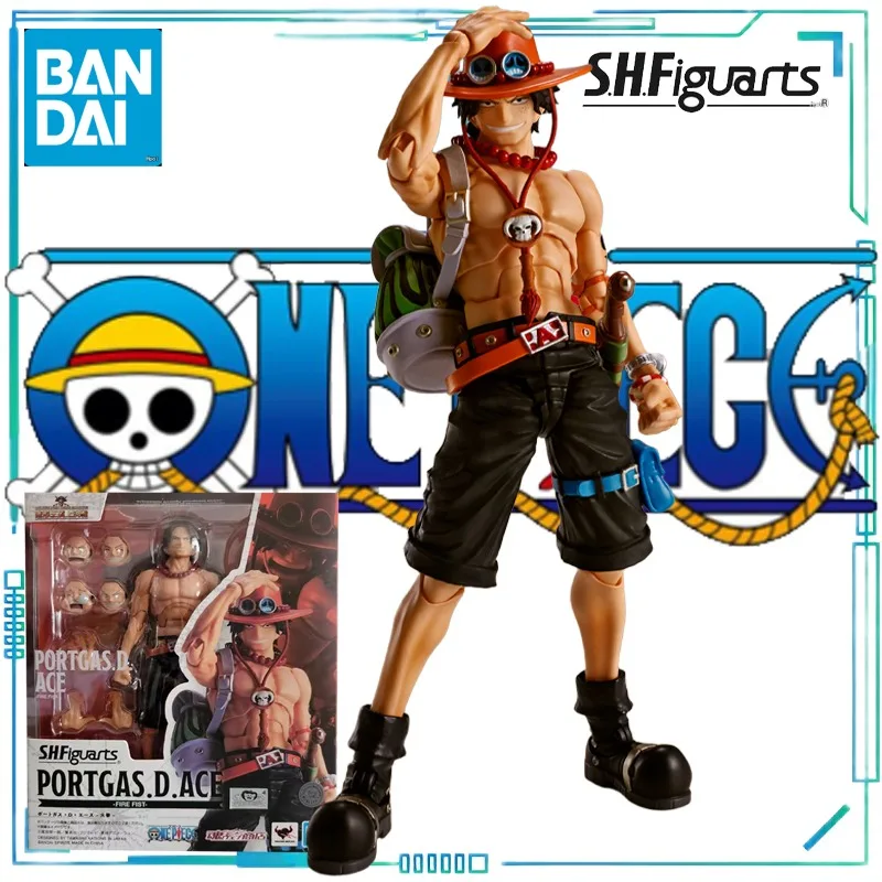 

BANDAI SPIRITS Подлинная серия S.H.Figuarts ONE PIECE Аниме PORTGAS.D.ACE Мобильная модель Коллекционные предметы Изысканные игрушки