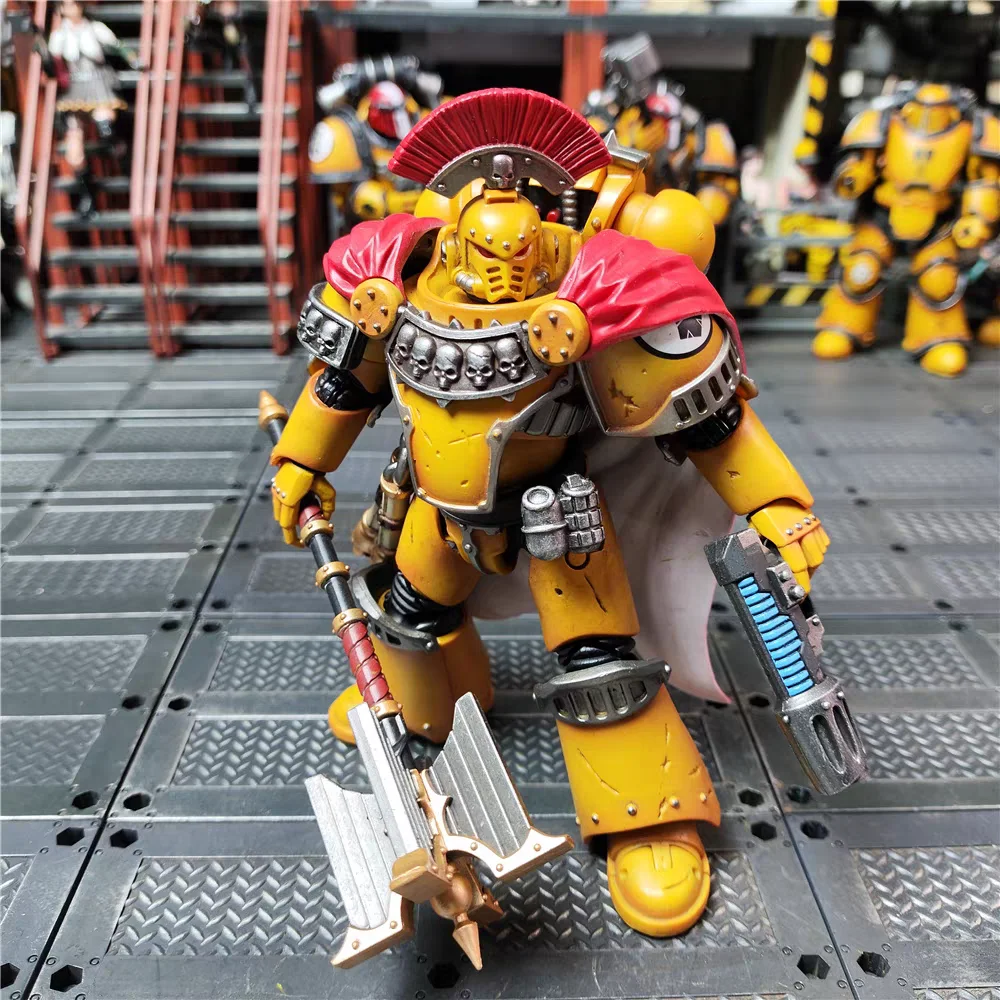 

【Доставка в течение 24 часов】Фигурка JOYTOY Warhammer 40K Horus Heresy Imperial Fists MKIII Legion Marauder Squad 1/18
