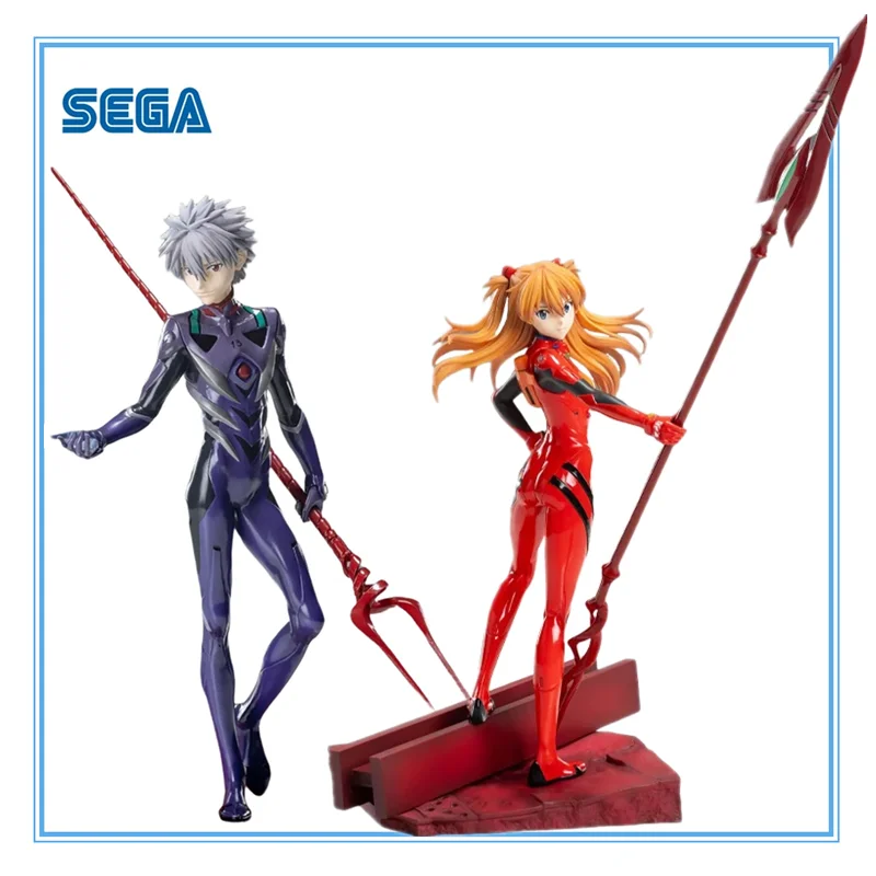 Original SEGA NEON GENESIS EVANGELION Asuka Langley Soryu Nagisa Kaworu figura de Anime coleccionable en caja modelo muñecas juguete para regalo