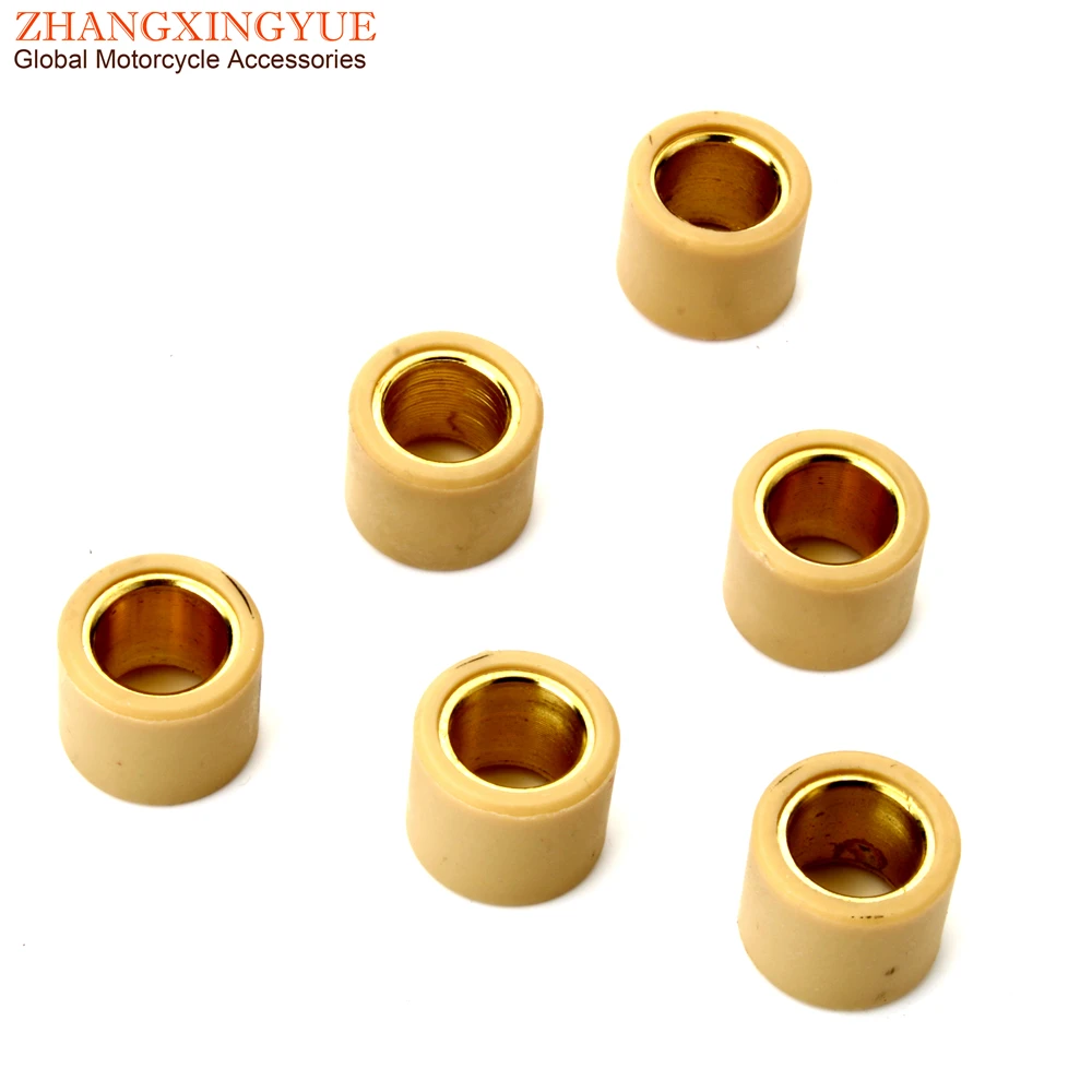 6PC Variator Roller 13g Weights 21x17mm For Piaggio Hexagon Gtx X9 Amalfi 180 Beverly Carnaby Liberty X8 200cc 842870