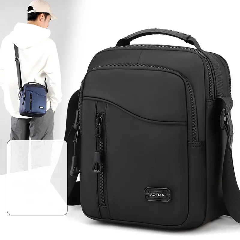 High Quality Waterproof Men Shoulder Bag Handbag FashionSmall Bag For Men Business Travel Crossbody Bags Male 2024