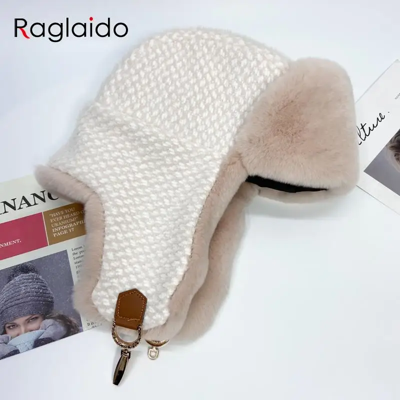 women's-rex-rabbit-fur-ushanka-hat-russian-winter-earflap-bomber-soviet-snow-bonnet-real-fur-unisex-warm-cap