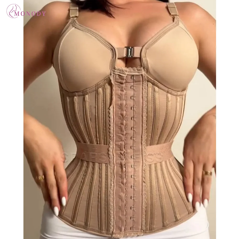 

Post Surgery Fajas Colombianas Shapewear Vest High Compression Full Body Shaper with Adjustable Straps Tummy Slimmer Girdle